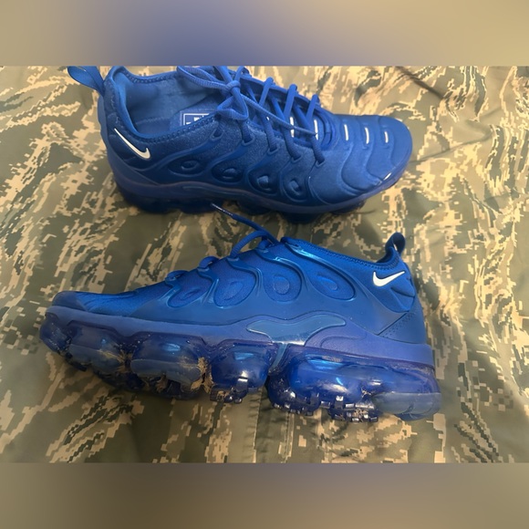 MEN'S NIKE AIR VAPORMAX PLUS RUNNING SHOES GAME ROYAL Sz 9  ** READ - Picture 2 of 9